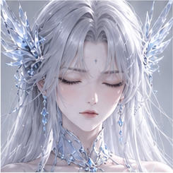 Human · crystal — Eyes closed