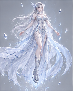 Human · crystal — Floating pose