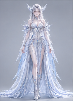 Human · crystal — Front view