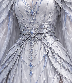 Human · silver regalia — Bodice / waist