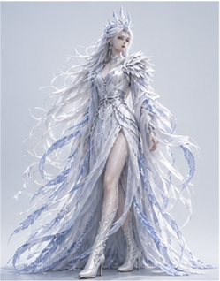 Human · silver regalia — Hero pose