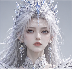 Human · silver regalia — Neutral expression