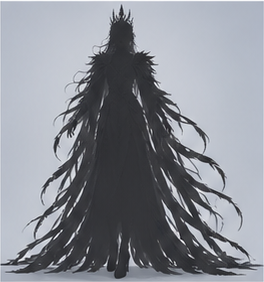 Human · silver regalia — Silhouette