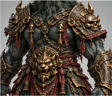 Azure Lion / 青狮精 — Costume detail