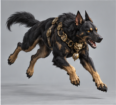 Celestial Hound / 哮天犬 — Action pose