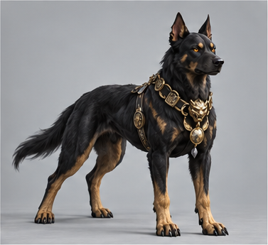 Celestial Hound / 哮天犬 — Ready pose
