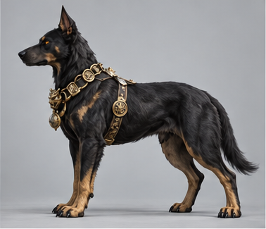 Celestial Hound / 哮天犬 — Side view