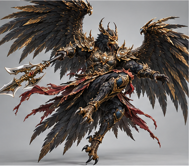 Golden-Winged Peng / 金翅大鹏 — Action pose