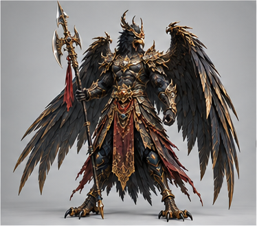 Golden-Winged Peng / 金翅大鹏 — Ready pose