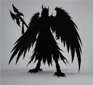 Golden-Winged Peng / 金翅大鹏 — Silhouette