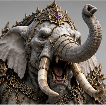 White Elephant / 白象精 — Fierce portrait