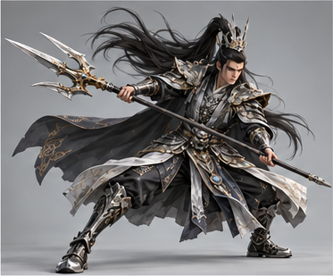 Yang Jian / 杨戬 — Action pose